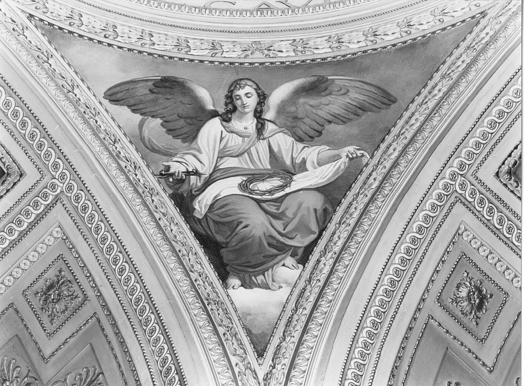 Angelo con i simboli della Passione - Chiesa dei SS. Giovanni e Paolo, Roma